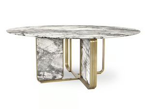 NOVA - Round marble dining table _ HESSENTIA | Cornelio Cappellini